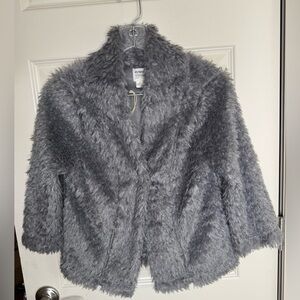 NWT Dylan Women’s Size XS Faux-Fur Jacket (Gray)